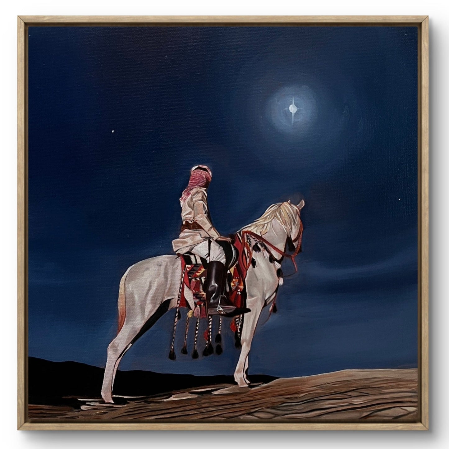 Canvas Print - The Silent Bond of Horse and Rider طباعة على لوحه - الرابط الصامت بين الحصان والفارس