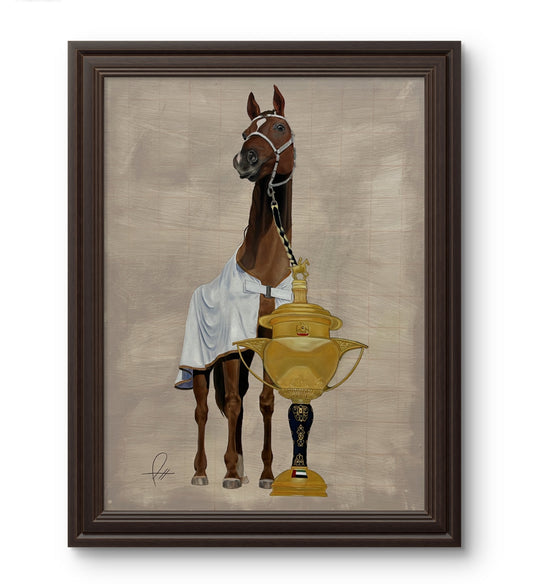 Oil on Canvas 70x100cm - "لوحه الخيل "كاسلبار كورسير