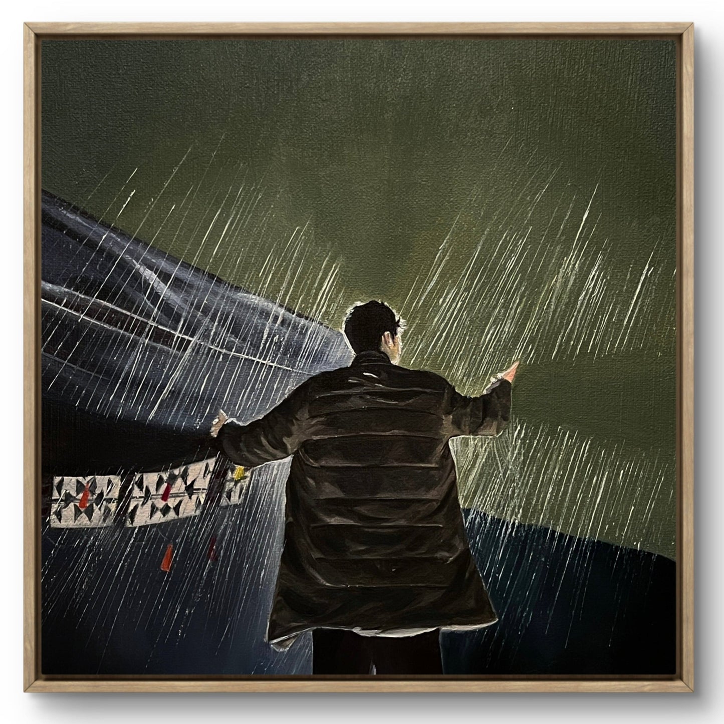 Canvas Print - In the embrace of rain  طباعة على لوحه - في أحضان المطر
