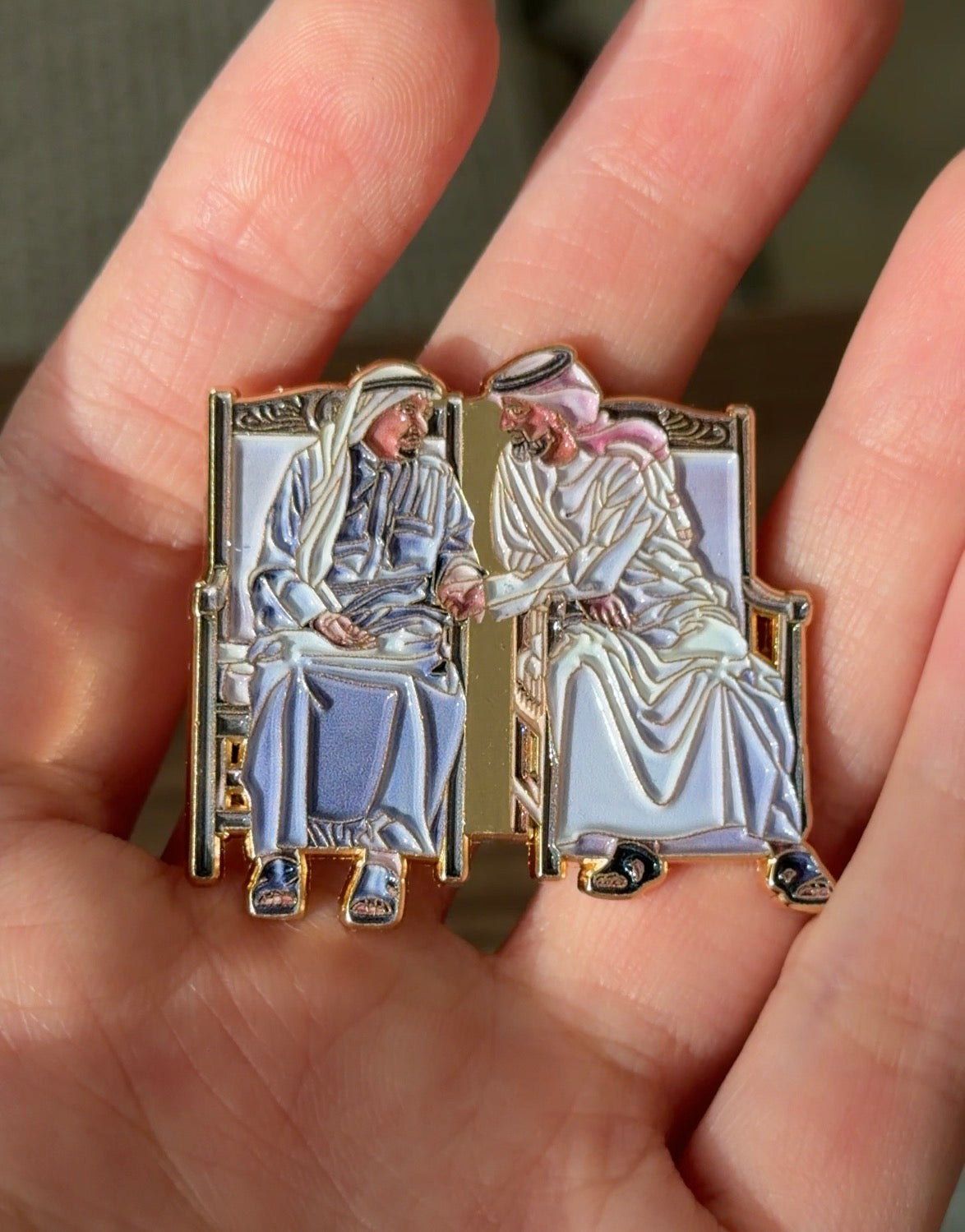 pin/sticker بروش/استكر الشيخ حميد بن راشد والشيخ عمار بن حميد