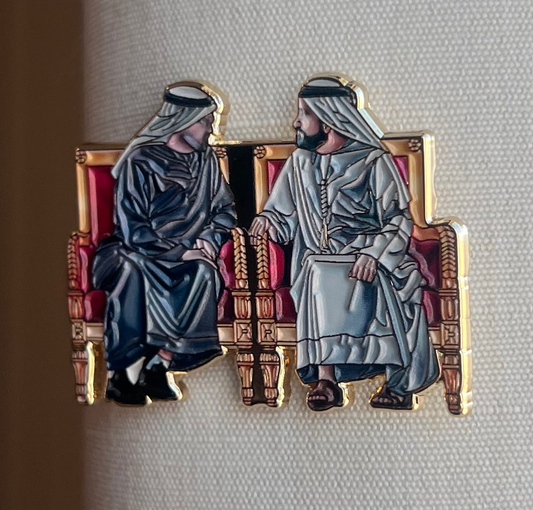 MBZ & MBR pin/sticker بروش/استكر الشيخ محمد بن زايد والشيخ محمد بن راشد